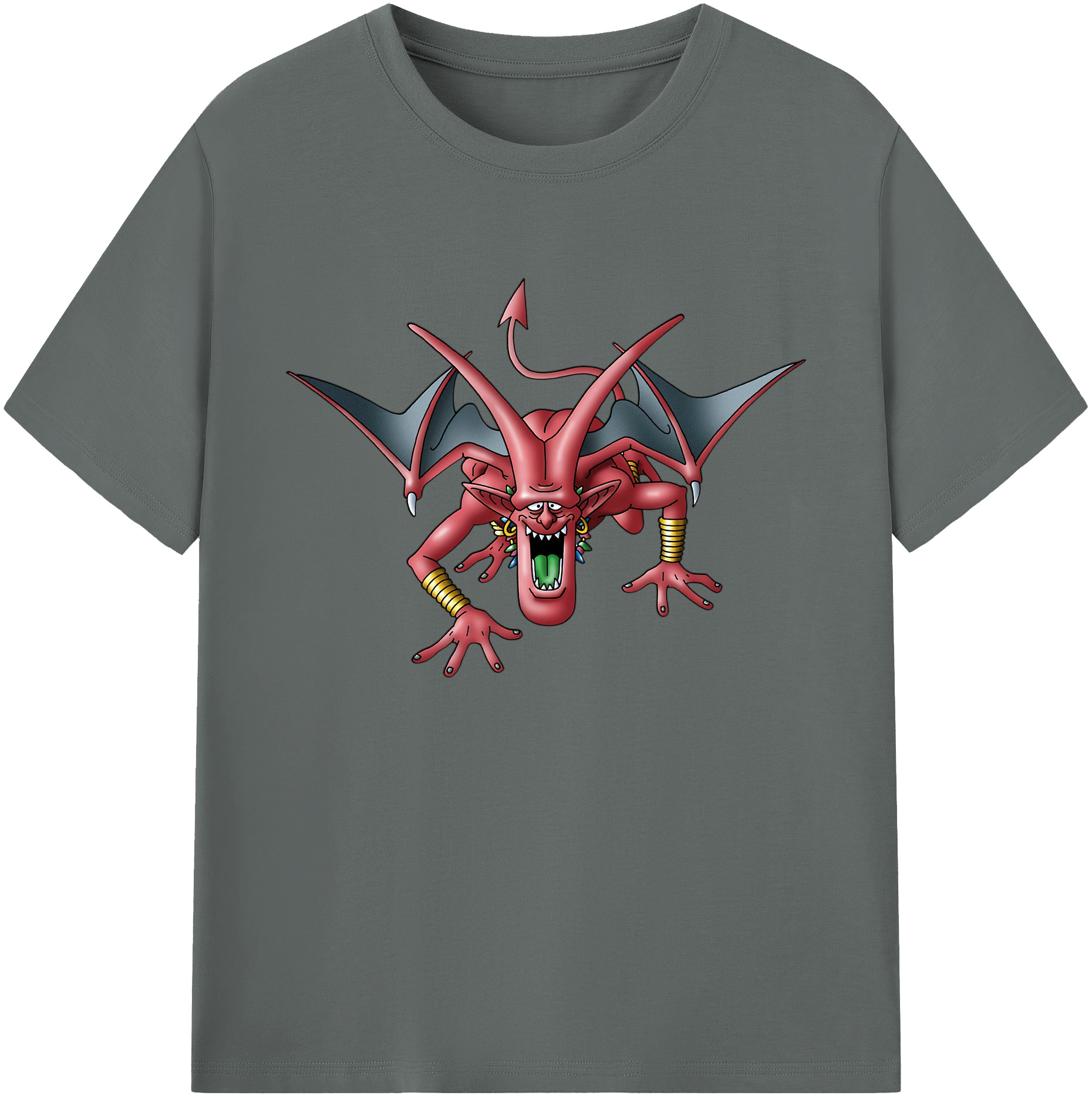 （画像用） ドラゴンクエスト Doragon Kuesuto Dragon Quest 綿100％ メンズ半袖Tシャツ｜肌触りやわらか＆通気性
